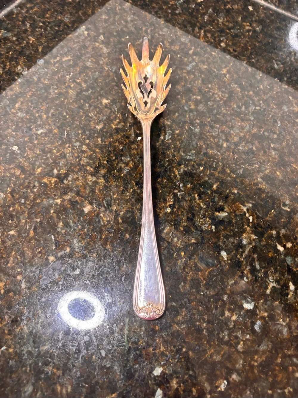 GORMAN HERITAGE Vintage Italian Silverplate 10.5” Decorative Pasta Server